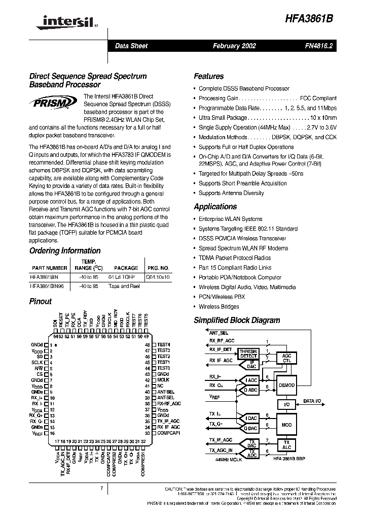 HFA3861B_4883.PDF Datasheet