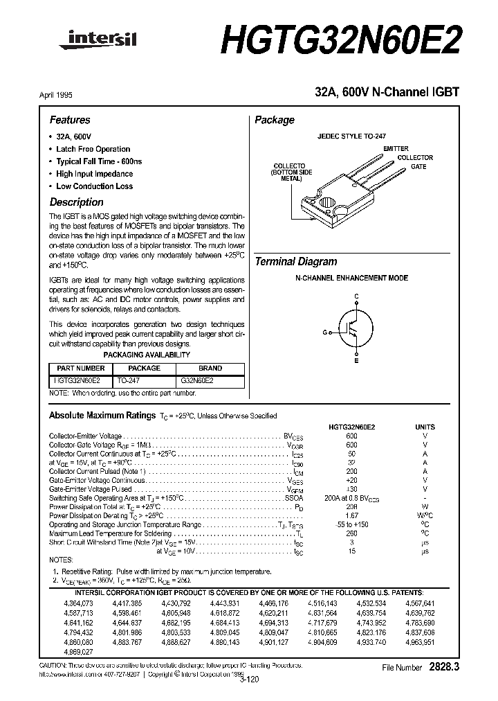 HGTG32N60E2_176519.PDF Datasheet