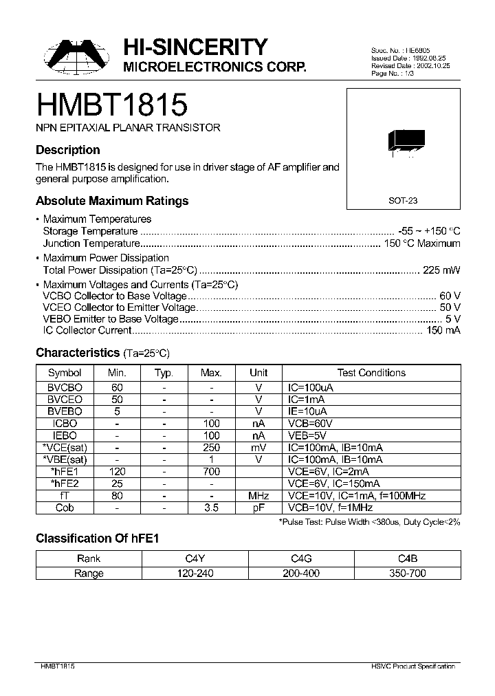 HMBT1815_76008.PDF Datasheet