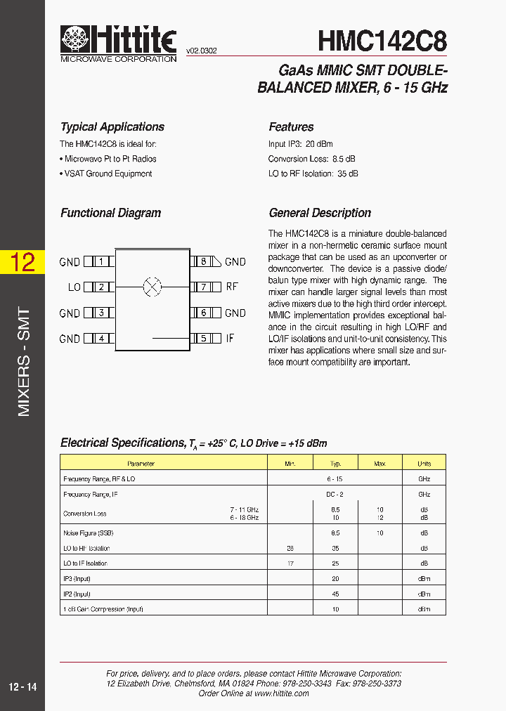 HMC142C8_164510.PDF Datasheet