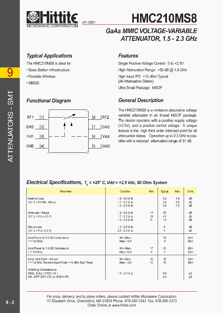 HMC210MS8_158450.PDF Datasheet