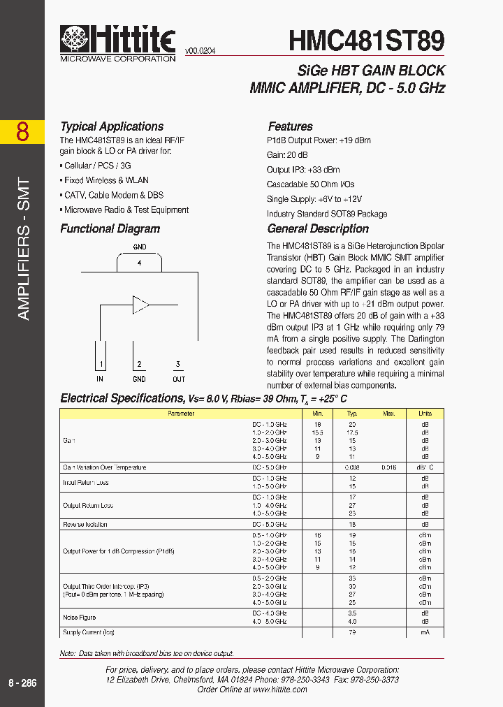 HMC481ST89_77297.PDF Datasheet