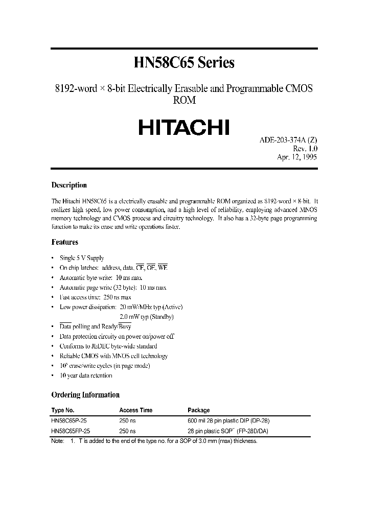 HN58C65_26300.PDF Datasheet