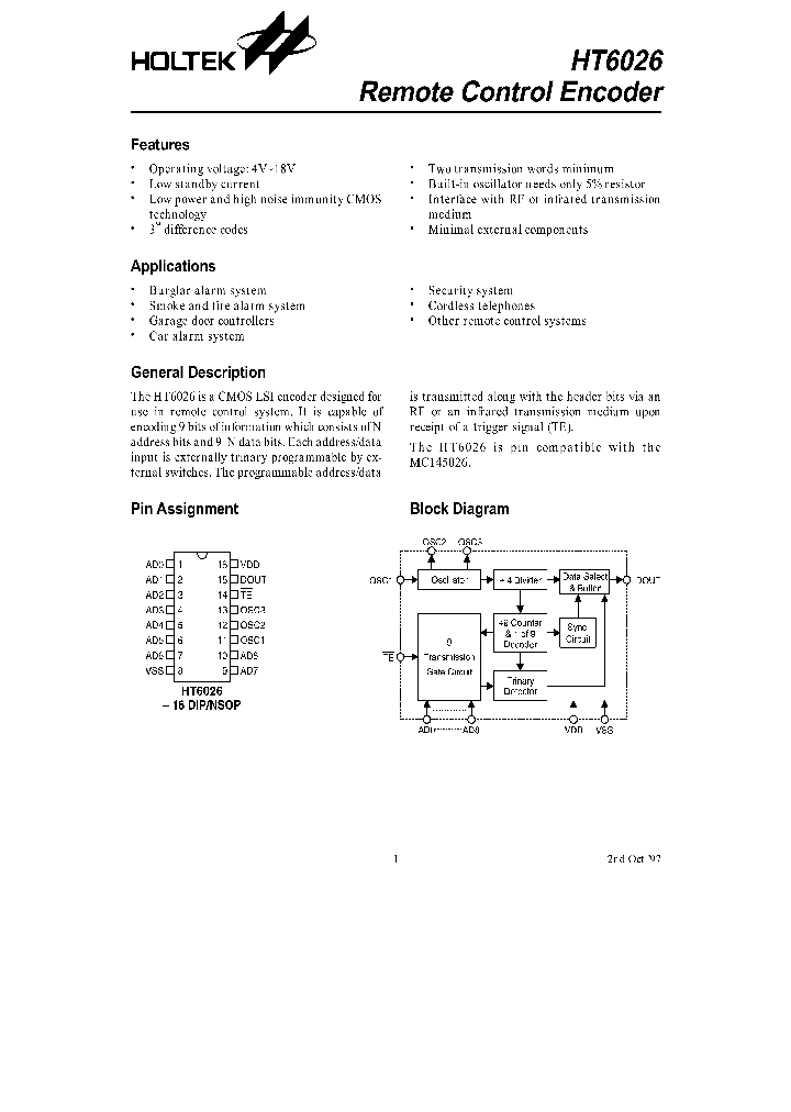 HT6026_73446.PDF Datasheet