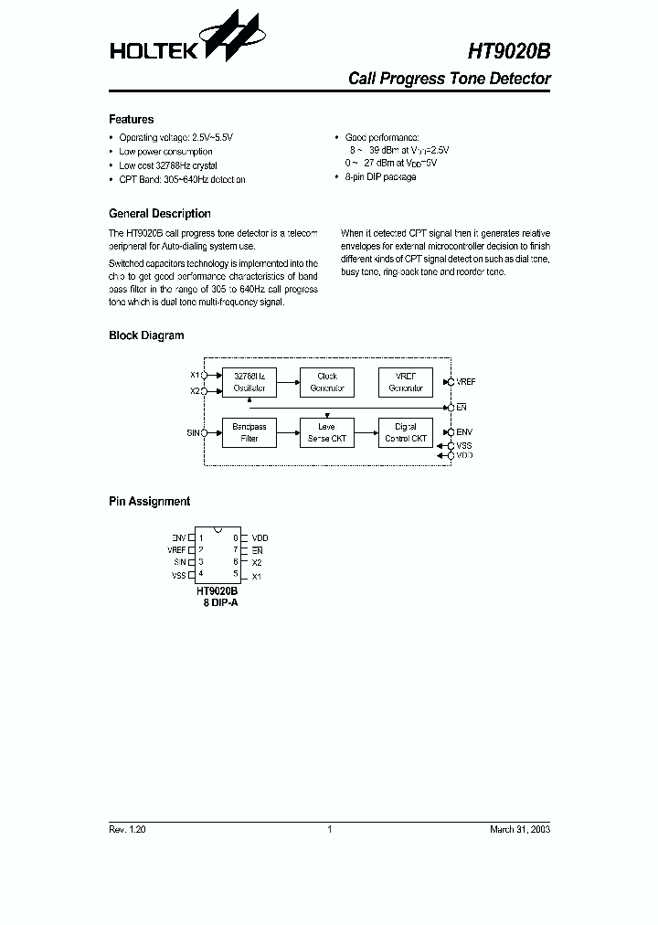 HT9020B_72437.PDF Datasheet