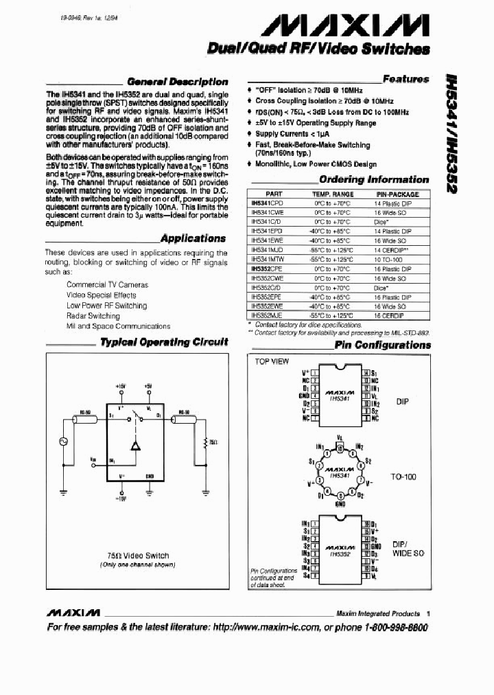 IH5341_148125.PDF Datasheet