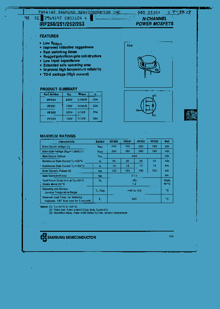 IRF250_5796.PDF Datasheet