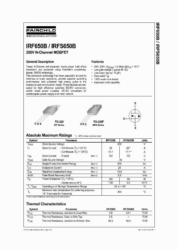 IRF650_188027.PDF Datasheet