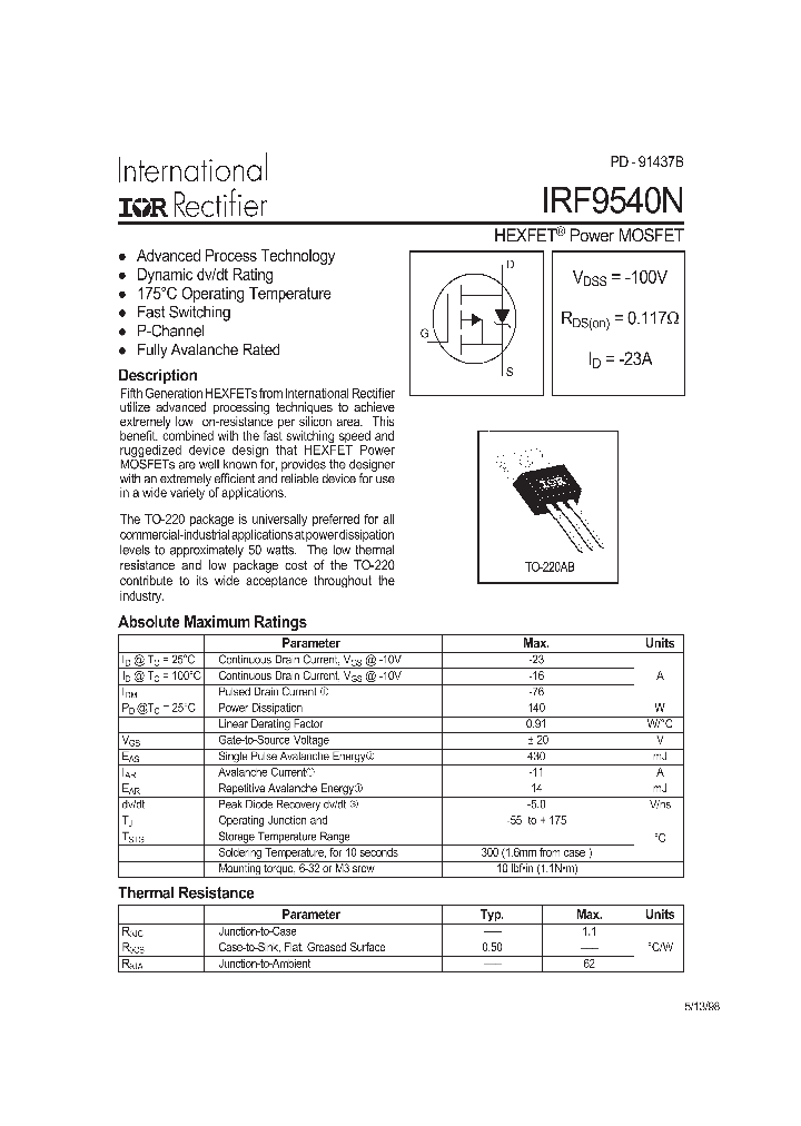 IRF9540N_5937.PDF Datasheet