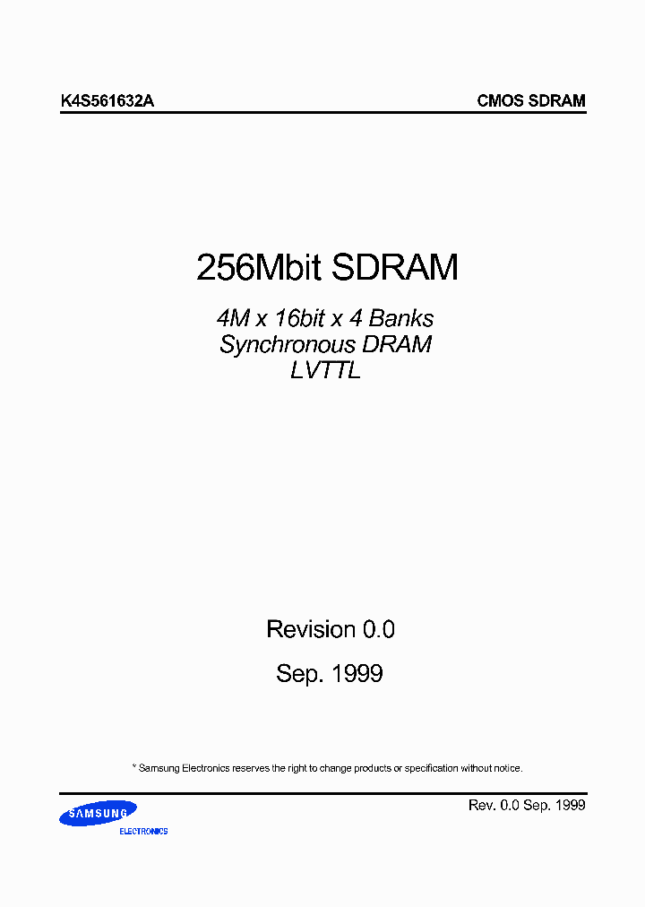 K4S561632A_139249.PDF Datasheet