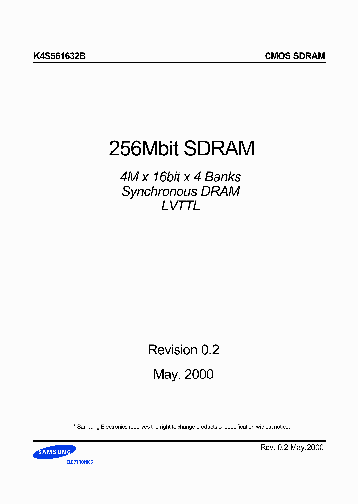 K4S561632B_139254.PDF Datasheet