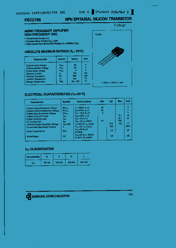 KSC2785_186238.PDF Datasheet