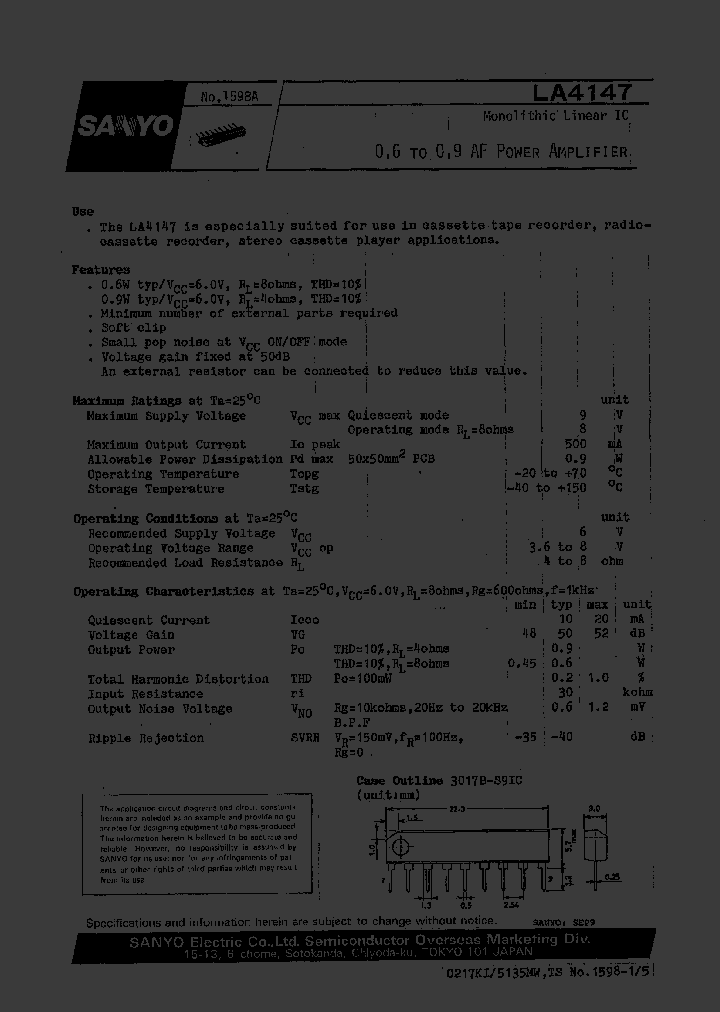 LA4147_106694.PDF Datasheet
