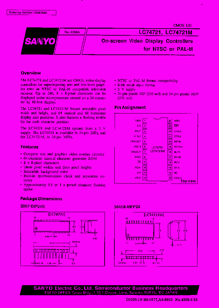 LC74721_27864.PDF Datasheet