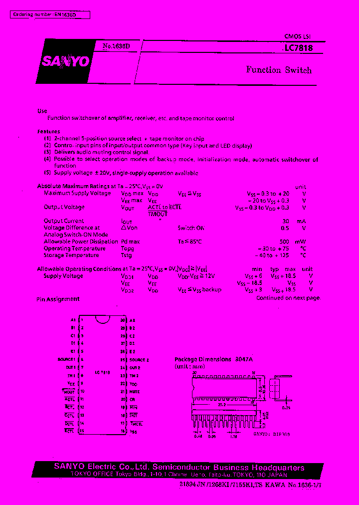 LC7818_185638.PDF Datasheet