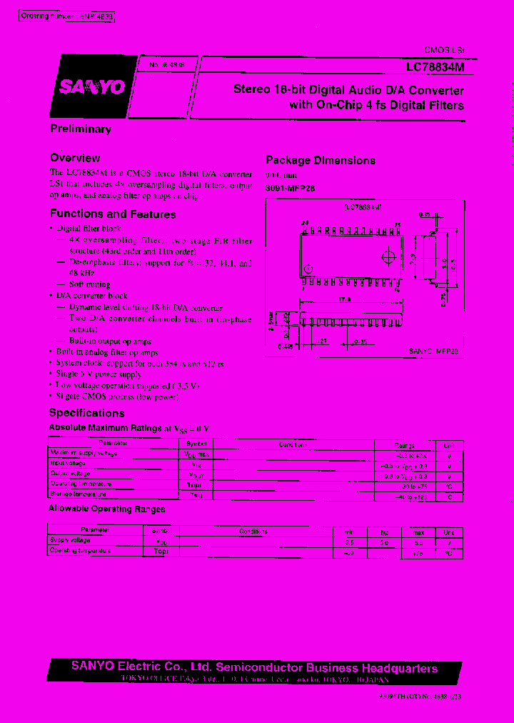 LC78834M_117736.PDF Datasheet