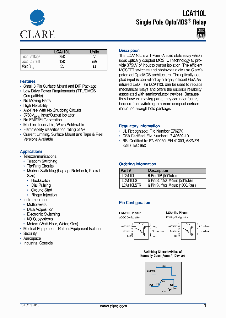 LCA110L_130463.PDF Datasheet