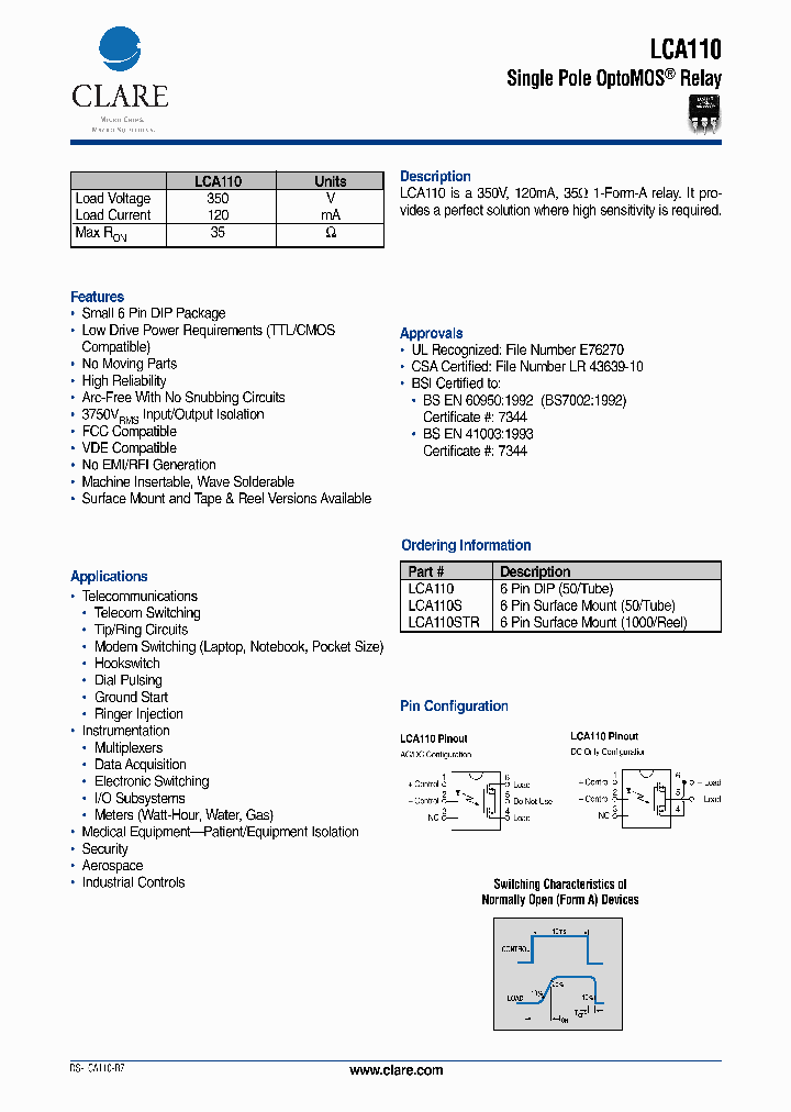 LCA110_130461.PDF Datasheet