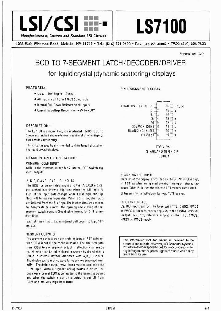 LS7100_166066.PDF Datasheet