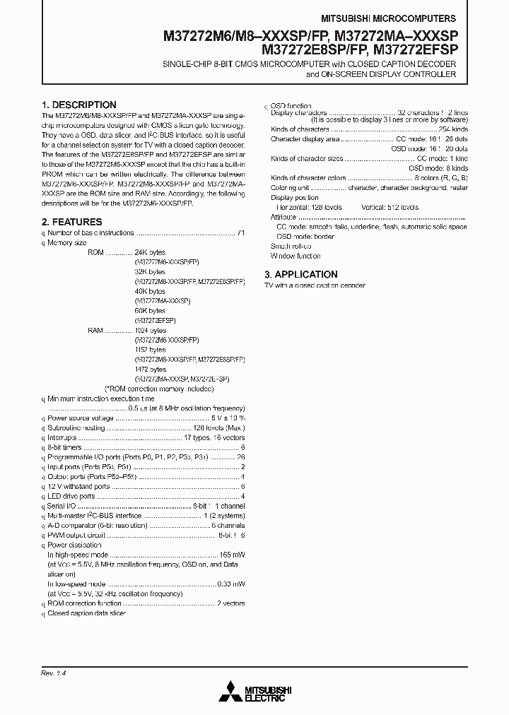 M37272E8FP_166084.PDF Datasheet