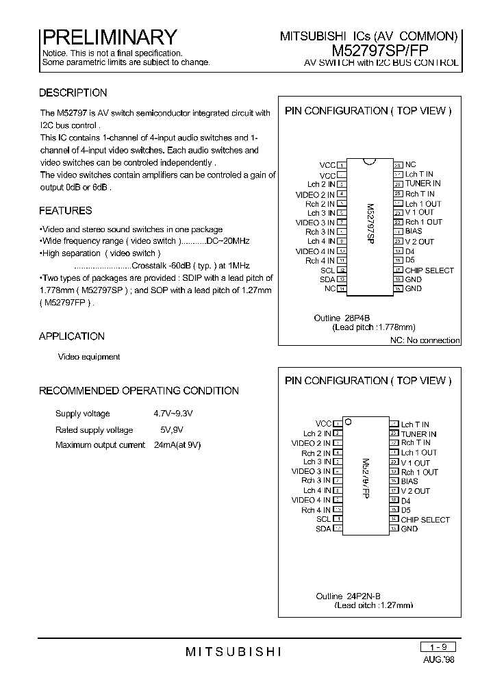 M52797SP_164973.PDF Datasheet