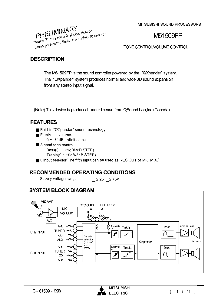 M61509_173661.PDF Datasheet