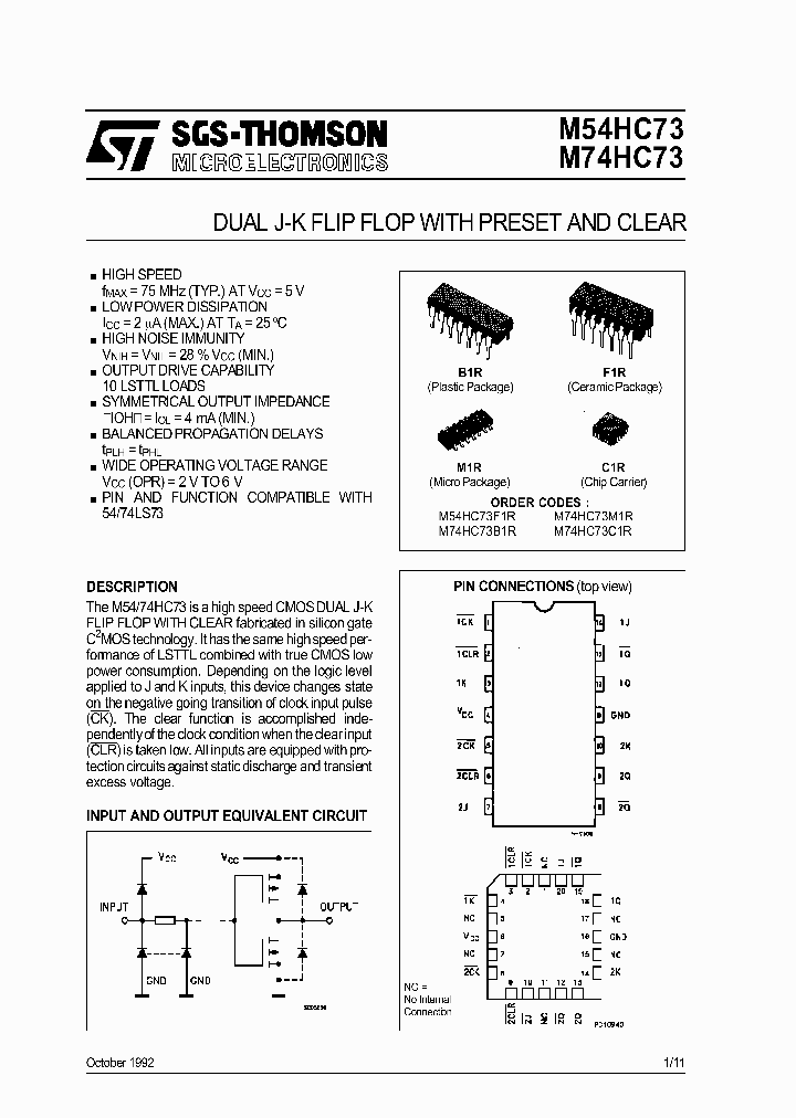 M74HC73_96193.PDF Datasheet