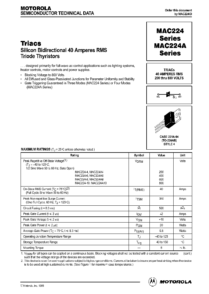 MAC224_193087.PDF Datasheet