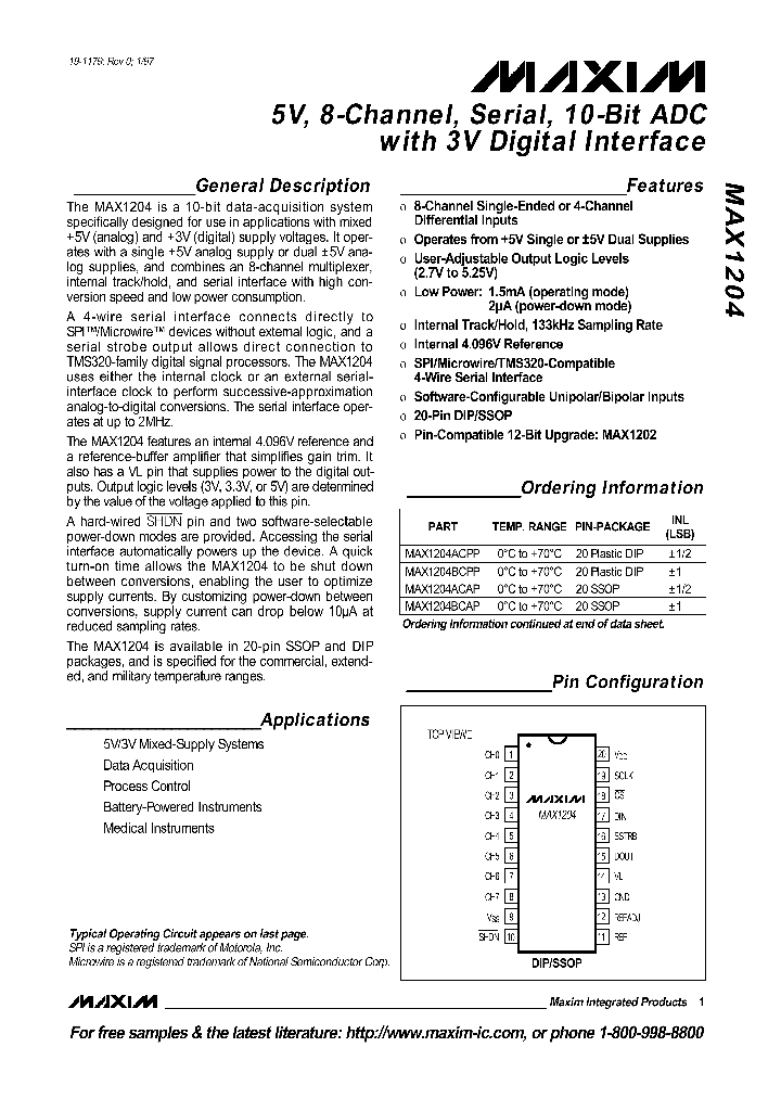 MAX1204_50000.PDF Datasheet