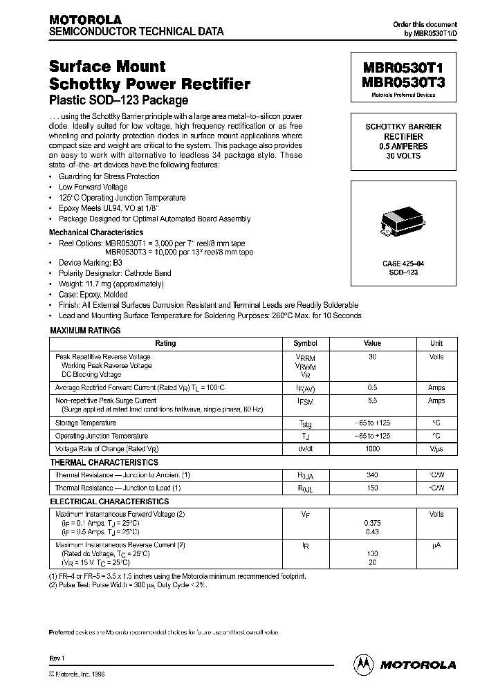 MBR0530T1_134016.PDF Datasheet