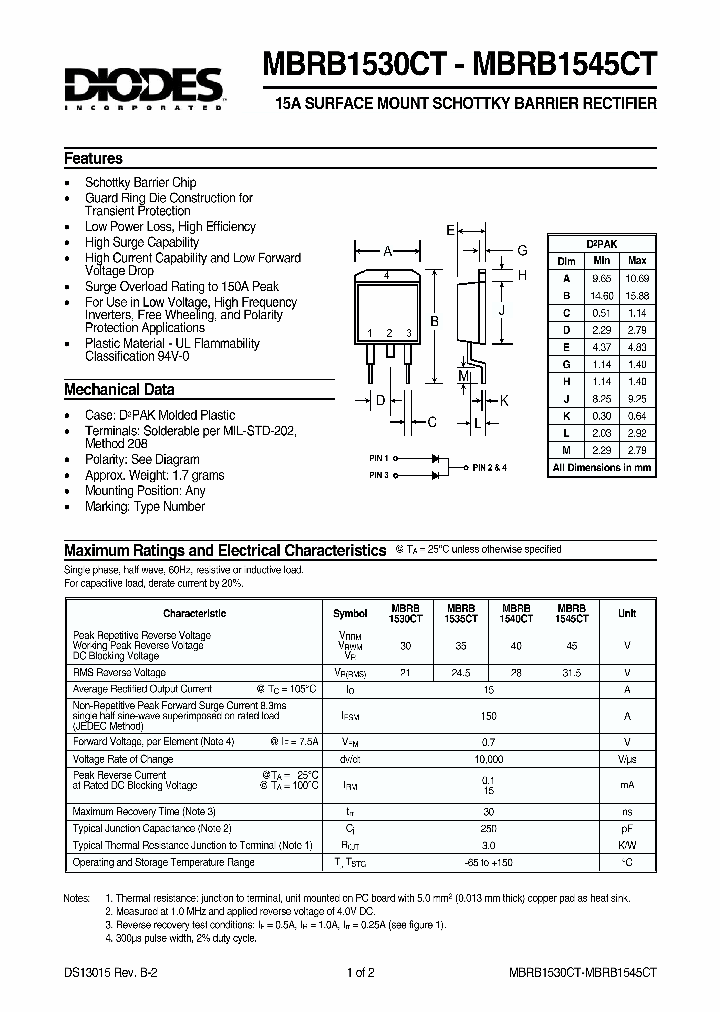 MBRB1530CT_137223.PDF Datasheet