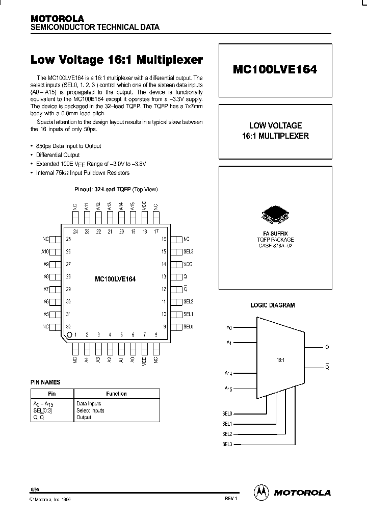 MC100LVE164_84889.PDF Datasheet