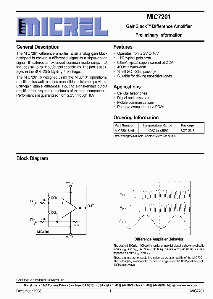 MIC7201_31411.PDF Datasheet