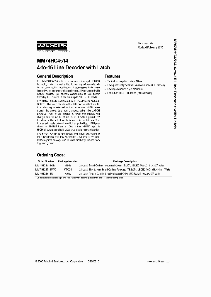 MM74HC4514_162427.PDF Datasheet