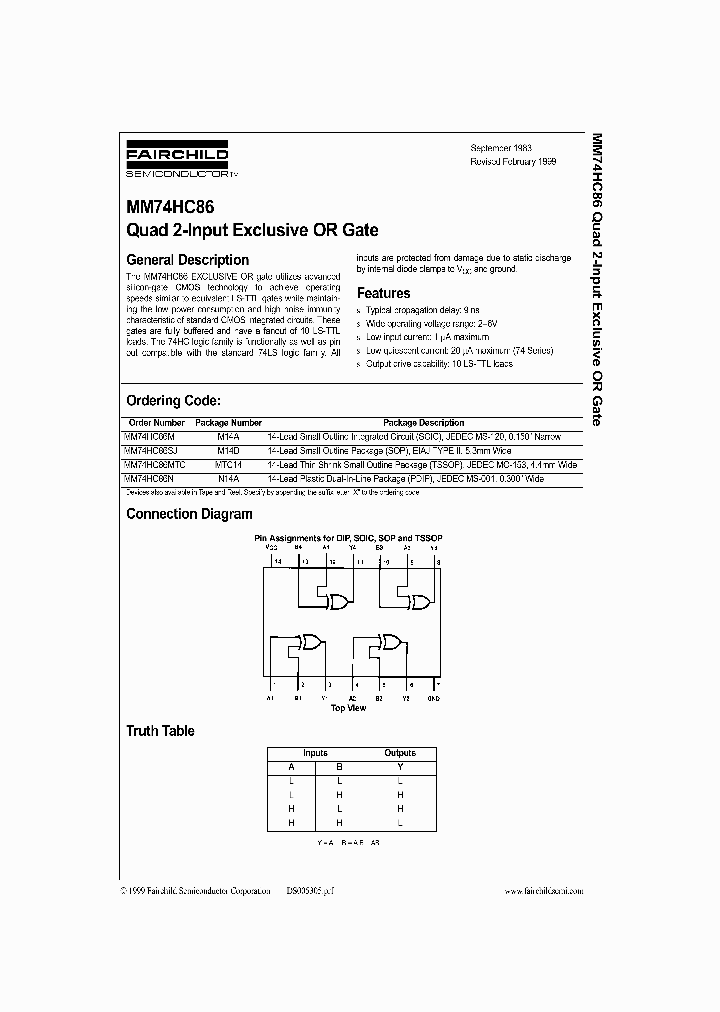 MM74HC86_145672.PDF Datasheet