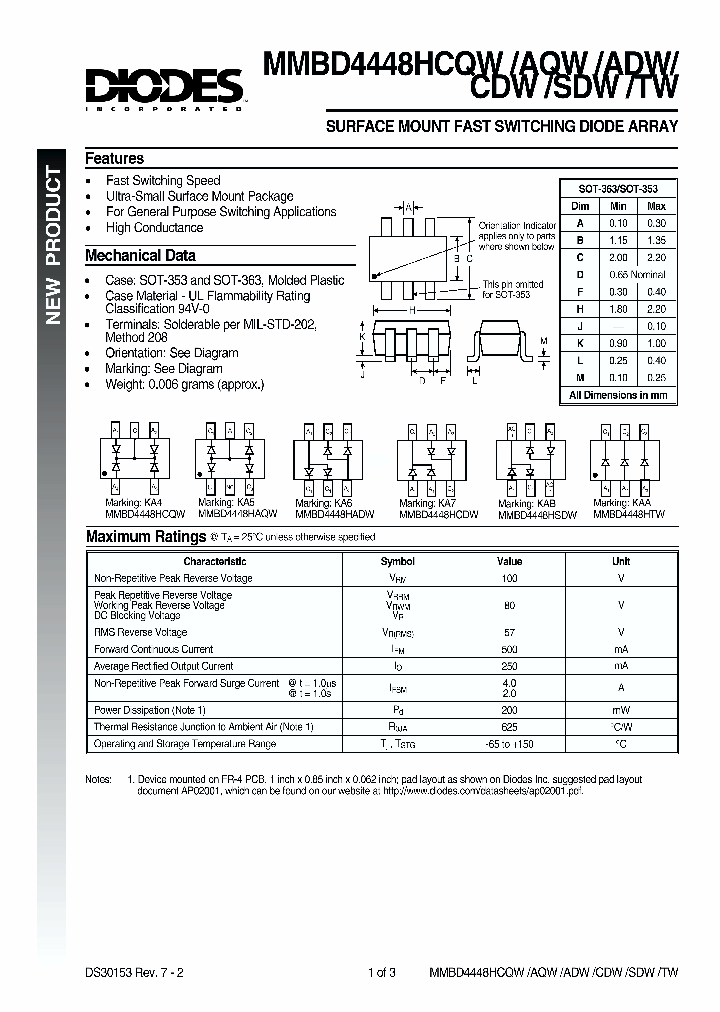 MMBD4448HADW_151995.PDF Datasheet