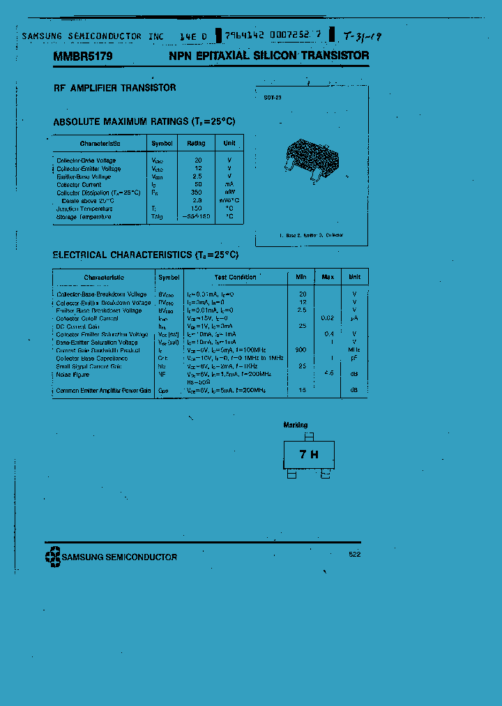 MMBR5179_154957.PDF Datasheet