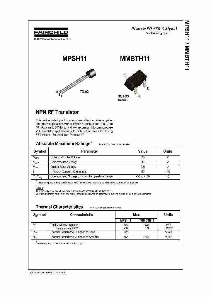 MMBTH11_32137.PDF Datasheet