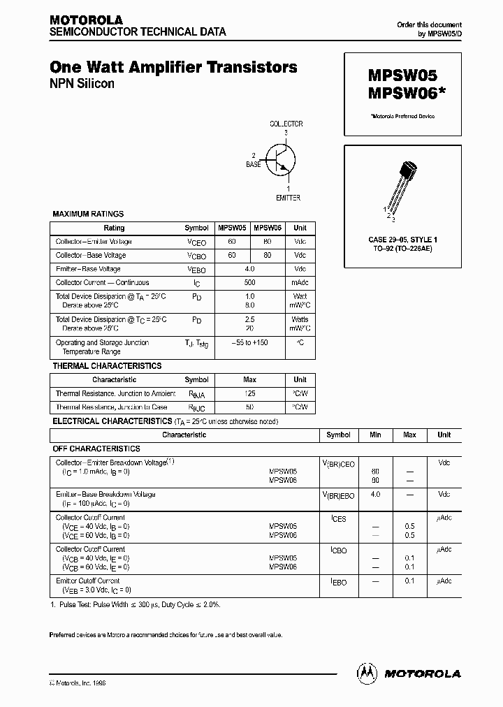 MPSW05_76761.PDF Datasheet