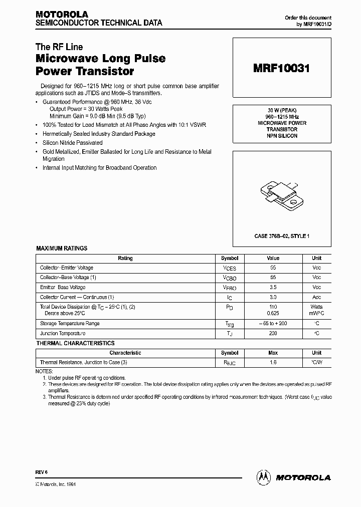 MRF10031_41776.PDF Datasheet