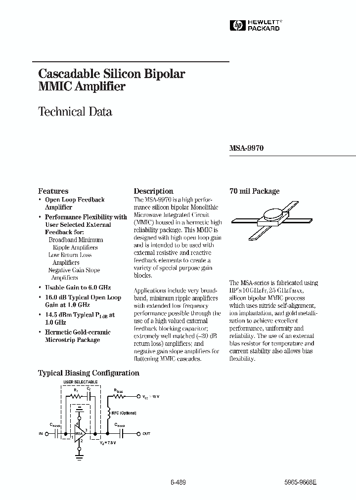 MSA-9970_10359.PDF Datasheet