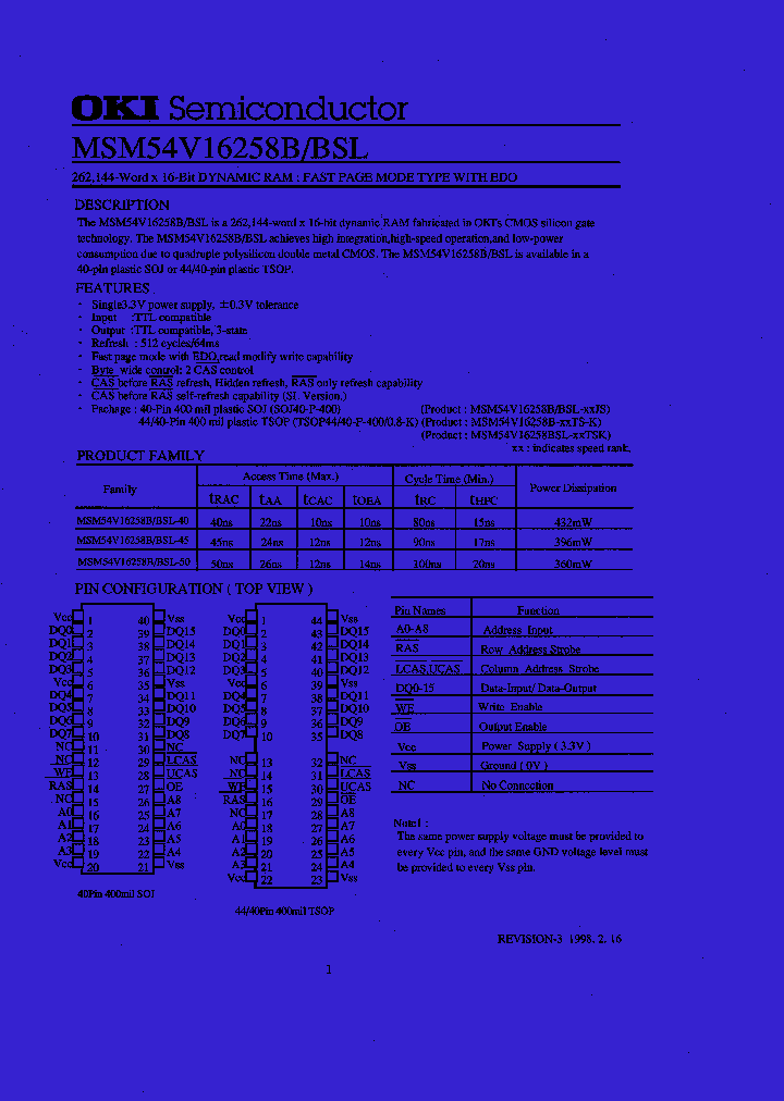 MSM54V16258B_32899.PDF Datasheet