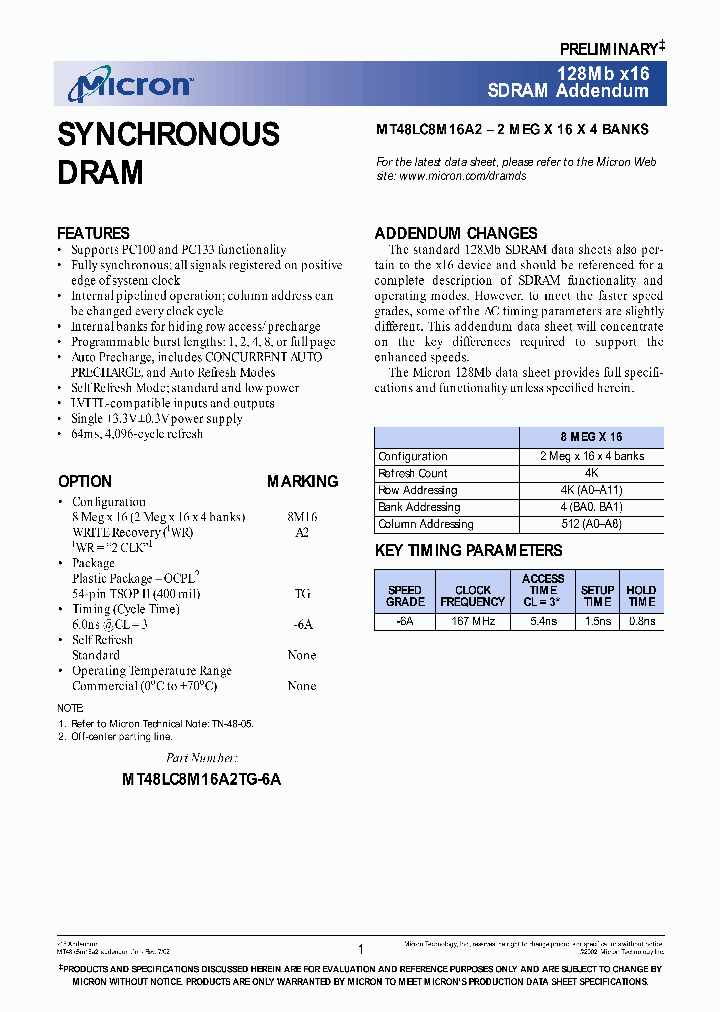 MT48LC8M16A2_9411.PDF Datasheet