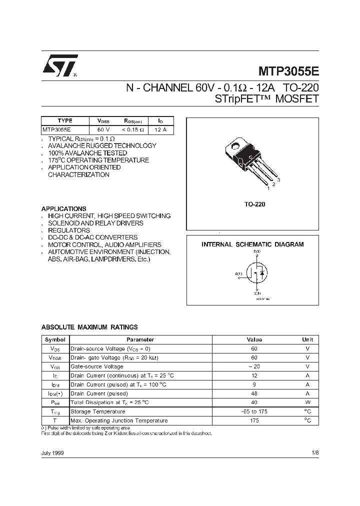 MTP3055E_64878.PDF Datasheet