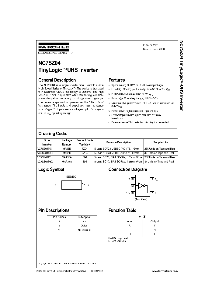 NC7SZ04_89222.PDF Datasheet