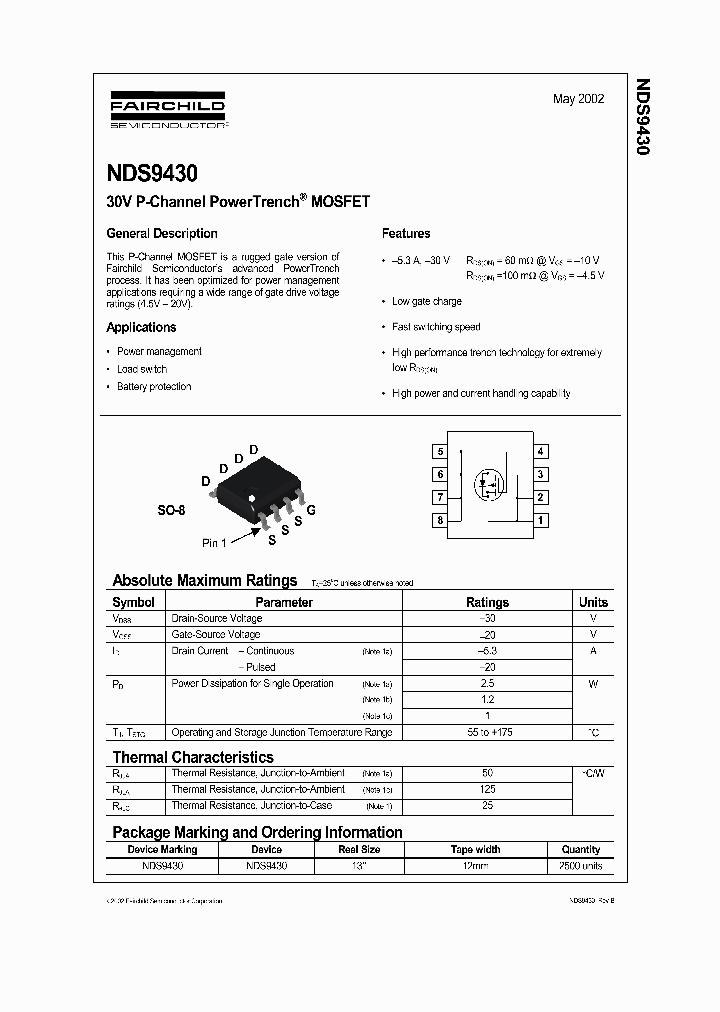 NDS9430_33268.PDF Datasheet