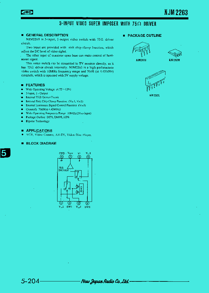 NJM2263_33426.PDF Datasheet