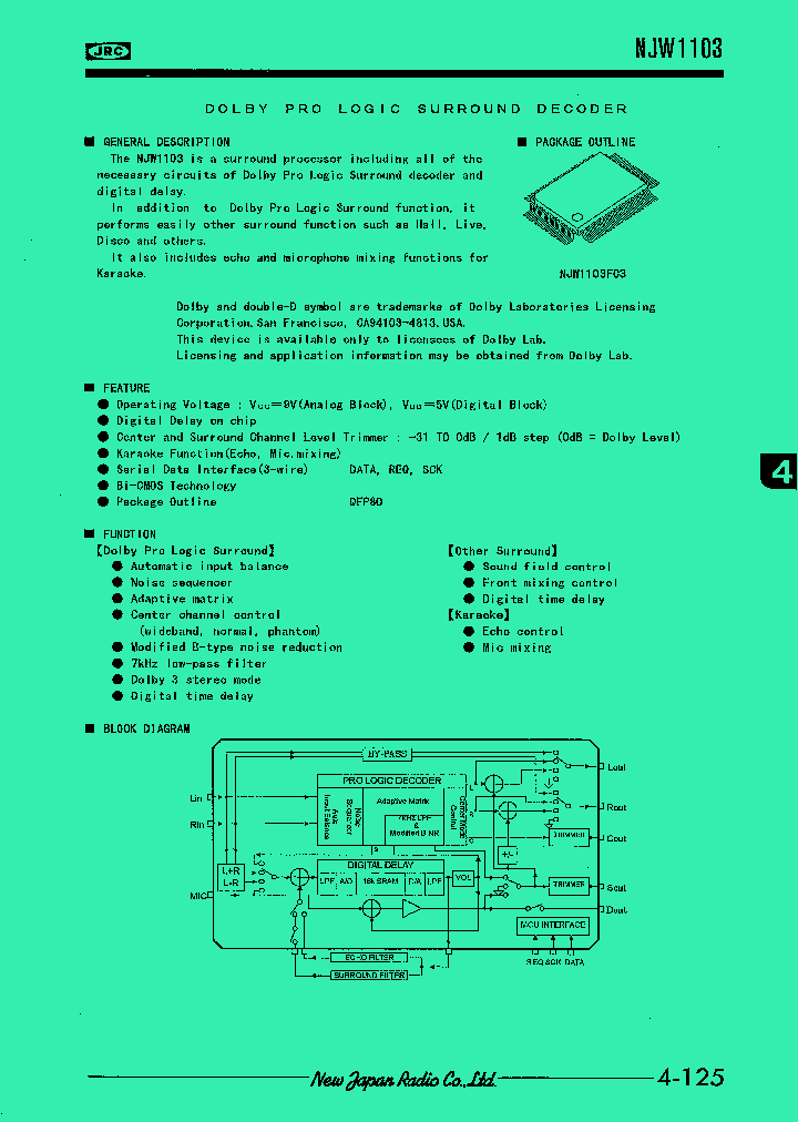 NJW1103_54429.PDF Datasheet