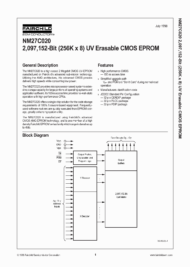 NM27C020_107989.PDF Datasheet
