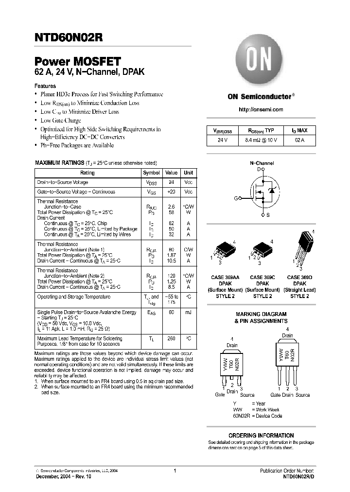 NTD60N02R_70767.PDF Datasheet